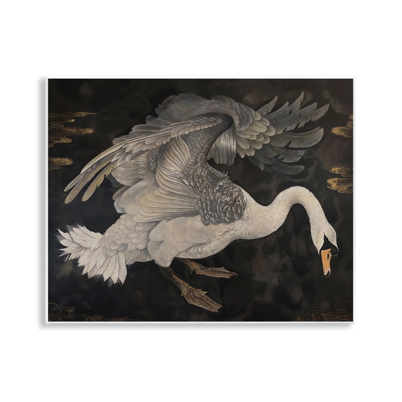 Stupell Industries Dark Swan Vintage Wall Plaque, design by Jose Perez